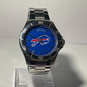 Buffalo Bills OFFICIAL NFL Stainless-Steel Analog Watch by Jack Mason NEW